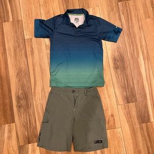 DEEP SEA HYBRID FISHING SHORTS -Slazenger golf shirt youth